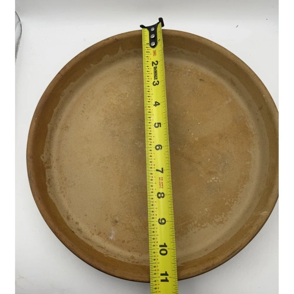 Pampered Chef Family Heritage Stoneware Round Baking Dish Pizza Pan USA